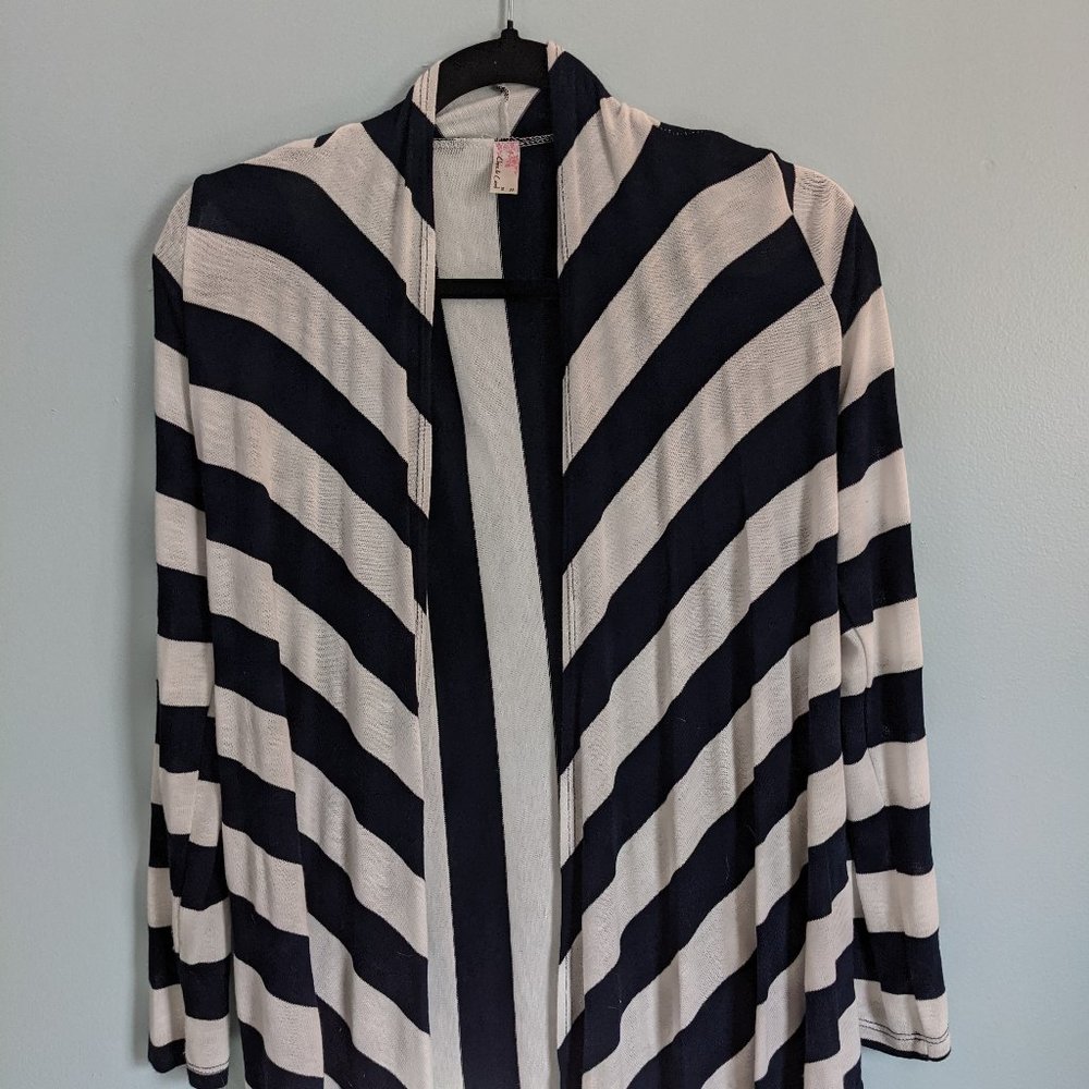 Chris & Carol Open Front Drapey Cardigan